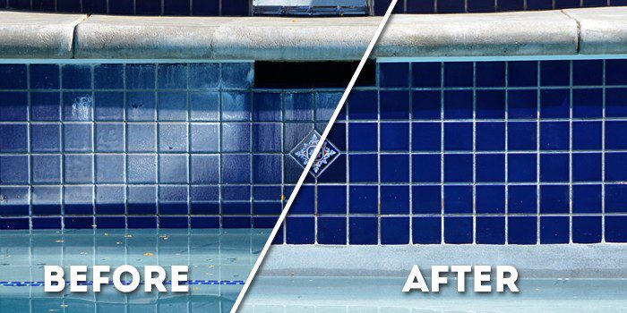 pool tile cleaning